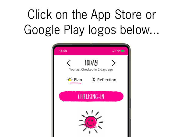Click on the App Store or Google Play logos below